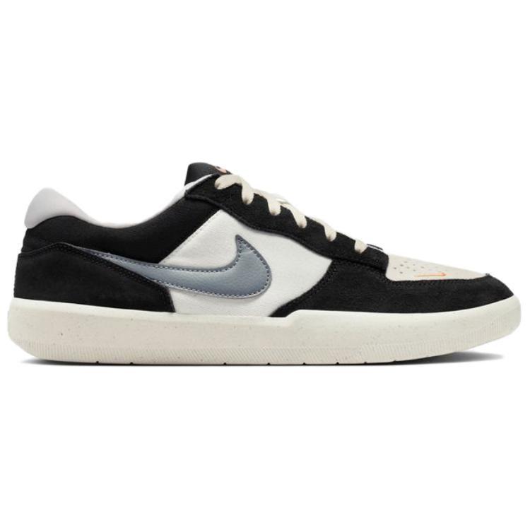 Nike SB Force 58 Текстиль, Замша Коровья Кожа Скейтбордические Кроссовки Унисекс Черный Белый Серый DV5477-012
