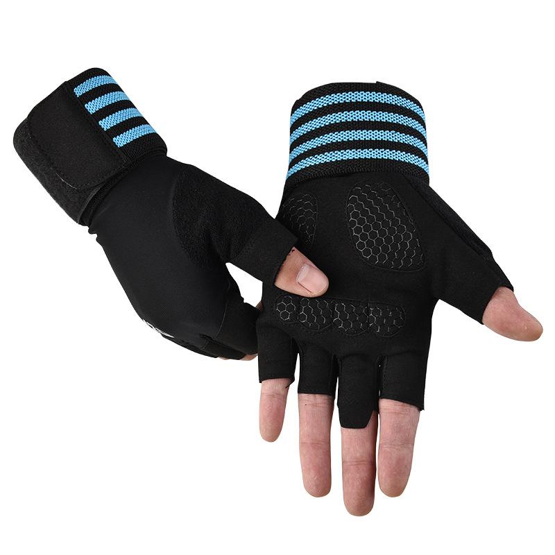 Coexistence 2026 Custom Logo Unisex Sports Bodybuilding Training Cycling Gym Weightlifting Fitness Half Finger Polyester Running