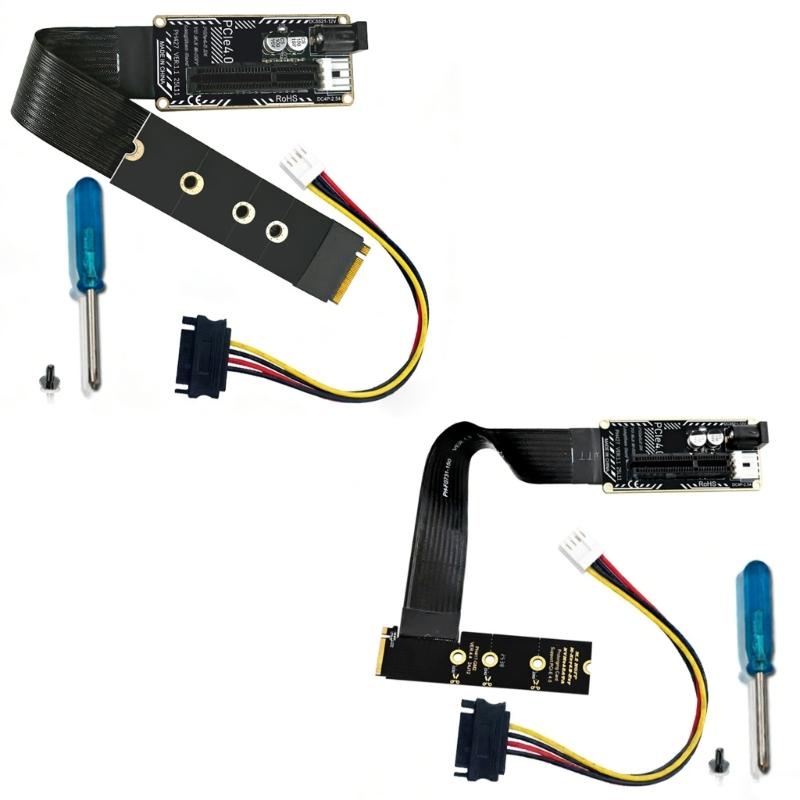 M.2 M Key Nvme To PCIe4.0 Extension Cable Adapter Data Transfer Board for 2230 2242 2260 2280 Graphics Video Card