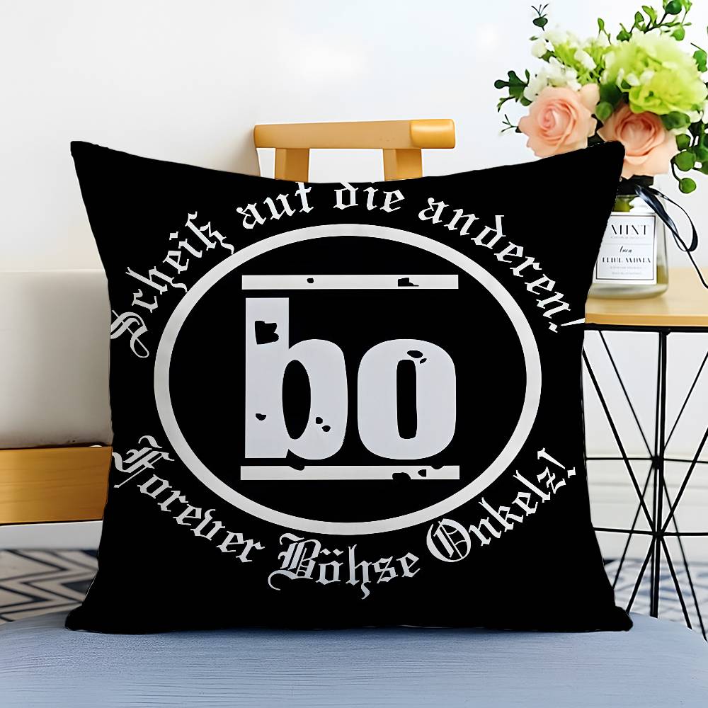 Music B-Bohse Onkelz-MT Band Pillow Case Printed Brushed Fleece Pillow Baby Skin-Touch Eco-Friendly Dye-Sublimat