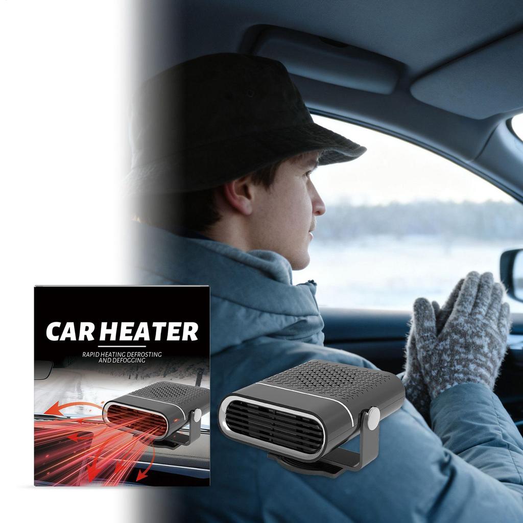 Автомобильный обогреватель 150 Вт Быстрый нагрев Обогреватель 360 градусов Вращение 12 В Обогреватель для автомобиля Для помещений На улице Гараж Комната Кемпинг Офис Автодом