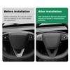 Итальянская алькантара для Tesla Model 3 Highland 2025 Model Y Juniper 2025-Up Накладка на отделку рулевого колеса Защитная наклейка Интерьер