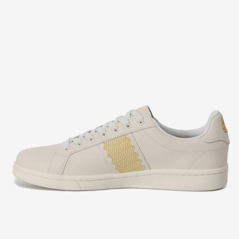 Fred Perry Мужские кроссовки S B721 Детали из кожаной ленты