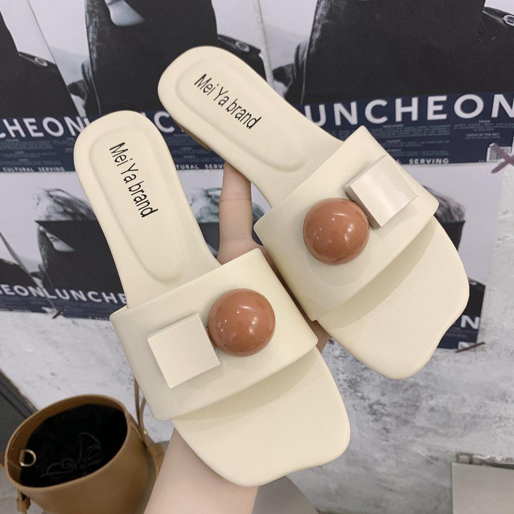 Обувь с открытым носком, лето 2024, женские тапочки на плоской подошве и сандалии, черные шлепанцы, роскошные сандалии H, дизайнер Y по акции F