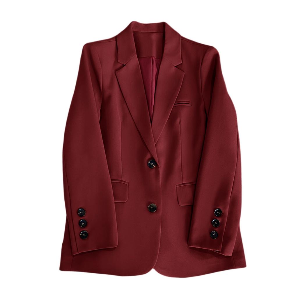 Женские модные жакеты с длинным рукавом на одной пуговице, элегантные женские блейзеры в деловом повседневном стиле