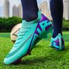 Professional FG Men's Football Shoes Original Yellow Futsal Soccer Shoes Men High Quality Outdoor Non-slip Soccer Sneakers Man