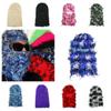 Шапки Skullies, камуфляжная пуловерная кепка, лыжная маска для лица, шапка-бини, женские шапки