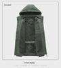 Men's Large Size Waterproof Winter Travel Jacket - Thick, Breathable, Medium-Long, Outdoor, Plus Velvet