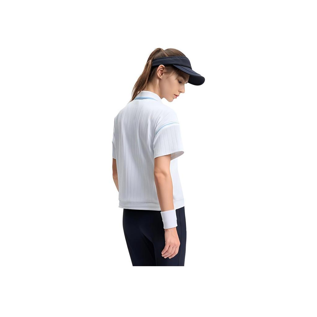 Fila Теннисная защита от солнца дышащая прочная футболка-поло с коротким рукавом женские топы ярко-белый A11W433106F-WT