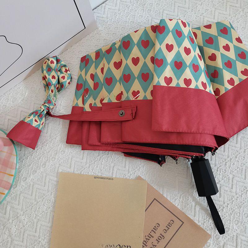 Премиальный автоматический ретро-зонт от солнца и дождя - высококачественная защита от ультрафиолета для женщин