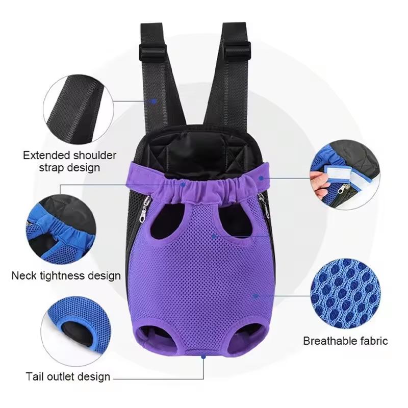 Breathable Mesh Pet Carrier Backpack Hands-free Front Dog Cat Carrier For Outdoor Travel Hiking Small Puppy Kitten Selling I