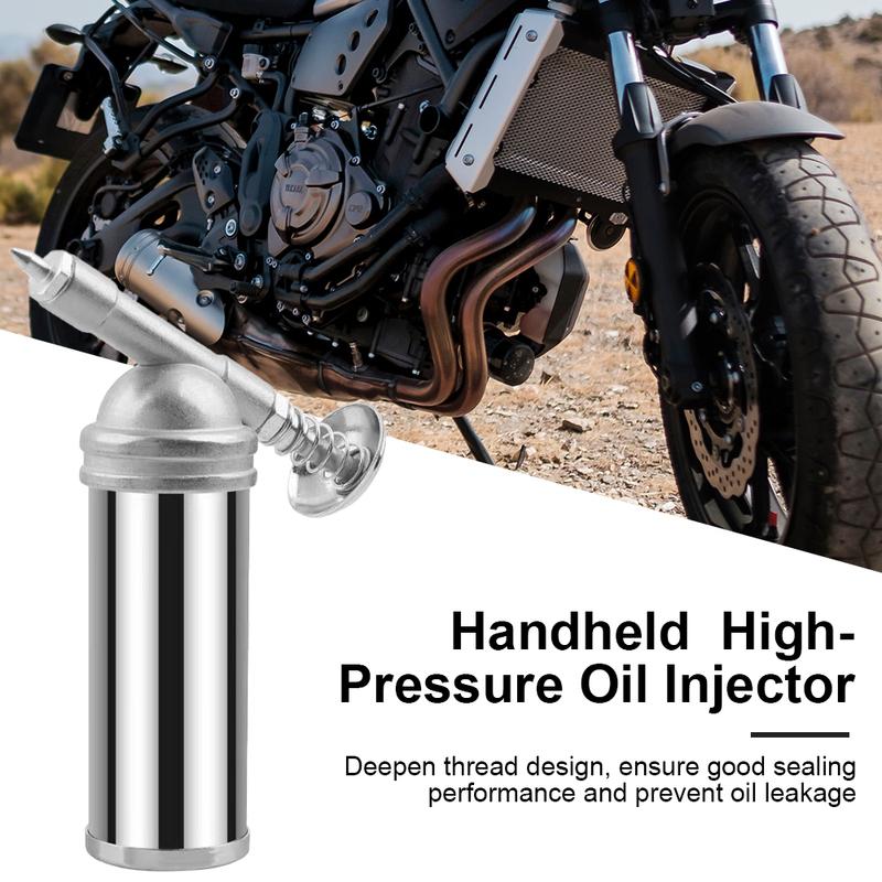 80CC Capacity Mini Grease Gun Machine Stainless Steel Handheld High Pressure Oiler Oiler Excavator High Pressure Oil Hand Tools