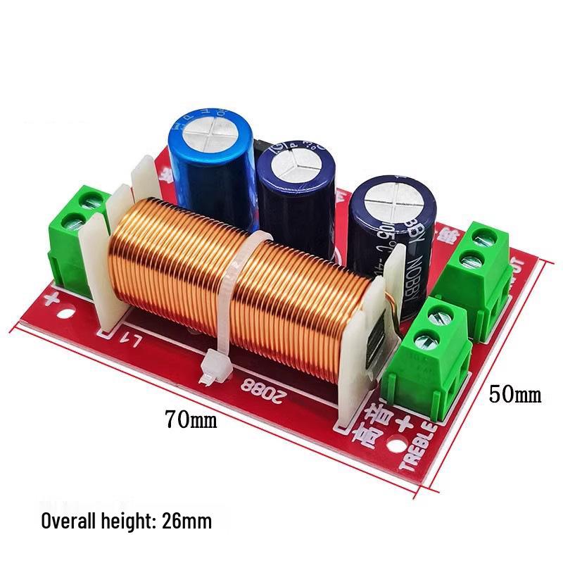 400W Adjustable Solderless Two-Way Speaker Crossover Board for DIY Horns