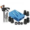 Pocket Hole Jig Kit 15 Degree Angle Drill Guide Set Woodworking Oblique Hole Locator Drill Bits Hole DIY Carpentry Tools