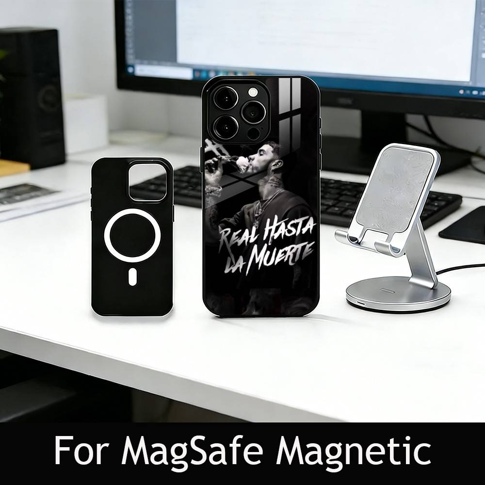 Rapper A-Anuel AA R-Real Phone Case For iPhone17,16,15,14,13,12,11 Plus,Pro Magnetic with Magsafe Wireless Charging