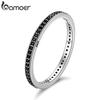 TOP SALE Authentic 925 Sterling Silver 4 Colors Dazzling CZ Stackable Rings for Women