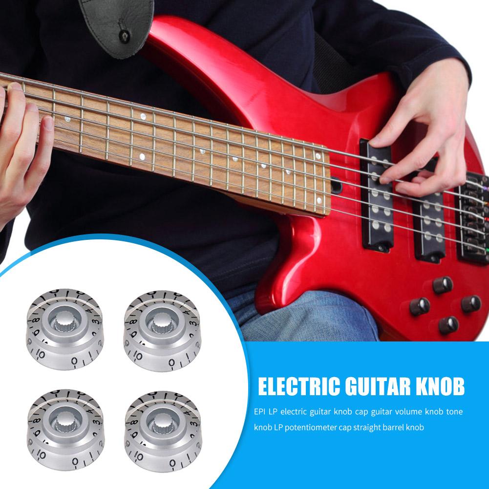 4pcs Musical Instrument Volume Tone Buttons Electric Guitar Knob Cap for EPI LP Musical Intrument Accessaries Supplies Parts