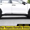 Для Toyota Corolla Cross XG10 2021 2022 2023 Гибридный автомобильный корпус из нержавеющей стали Боковая дверь Защитные наклейки для защиты от царапин