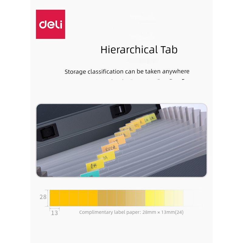 Deli 13-Grid Bill Test Paper Classification Business File Holder