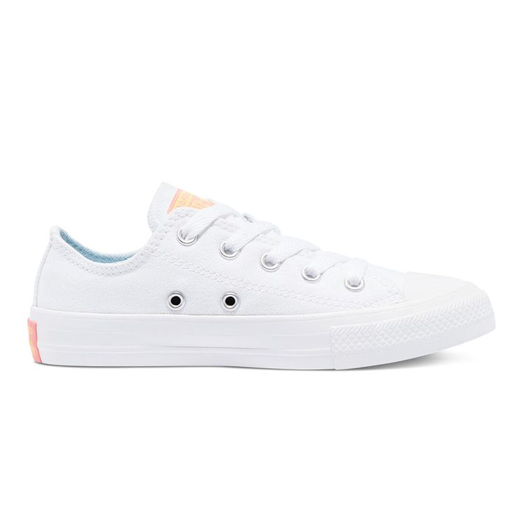 Converse Chuck Taylor All Star Low Top Comfortable Durable Low Top Kids Canvas Shoes Kids Sneakers White Yellow 670702C