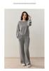 Women's Cashmere Rolled Hem Round Neck Sweater - 2025 Autumn/Winter Collection, Loose Fit and Slimming Pullover.