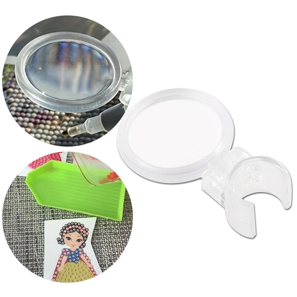 Diamond Painting Tools Magnifier Diamond Pen Magnifying Glass Penholder Magnifying Glass Tool for Painting Drawing Embroidery