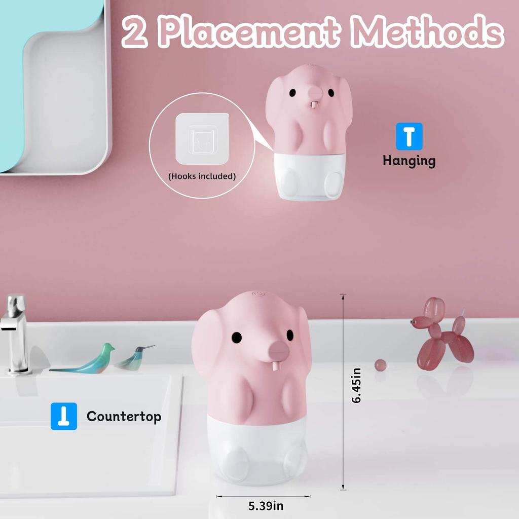 Animal Elephant Soap Dispenser - Durable Wall-mounted Electric Liquid Soap Dispenser with Automatic Liquid Dispensing