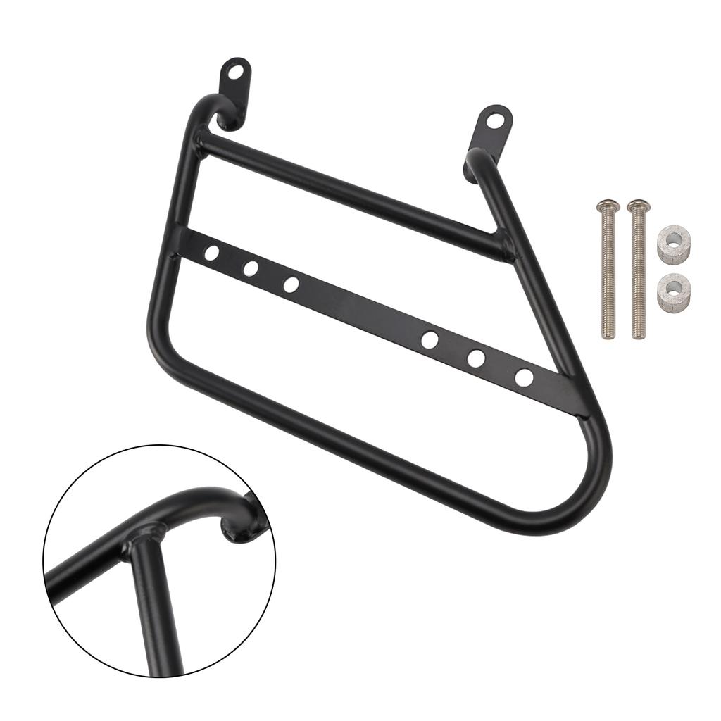 Luggage Rack Side Saddle Bag Mount Bracket Black For R.E. Meteor 350 21-24