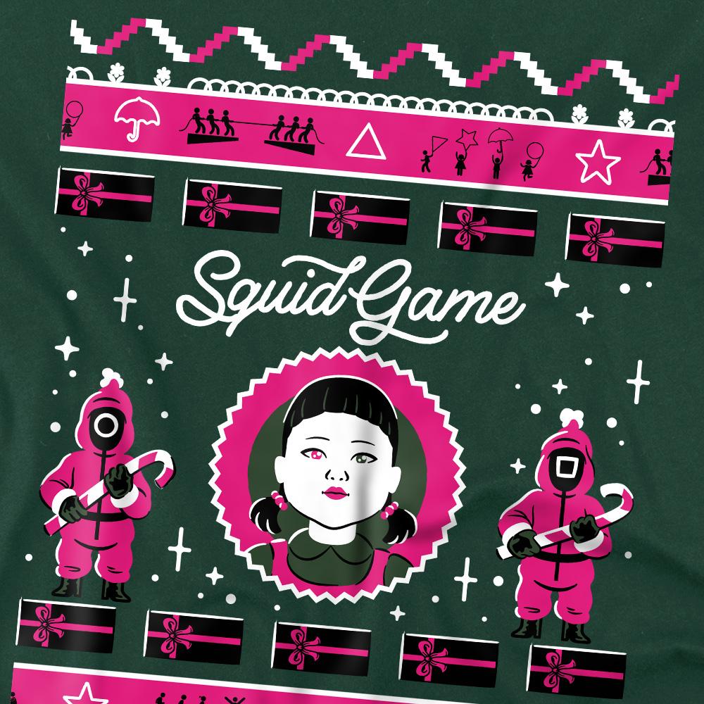 Мужская футболка Squid Game в стиле Fair Isle