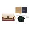 Coach Parker 18 Camellia Поворотный замок Color Block Фирменный принт Покрытый холст и кожа Цепочка Наплечная сумка Женская сумка через плечо 1680-B4QVB
