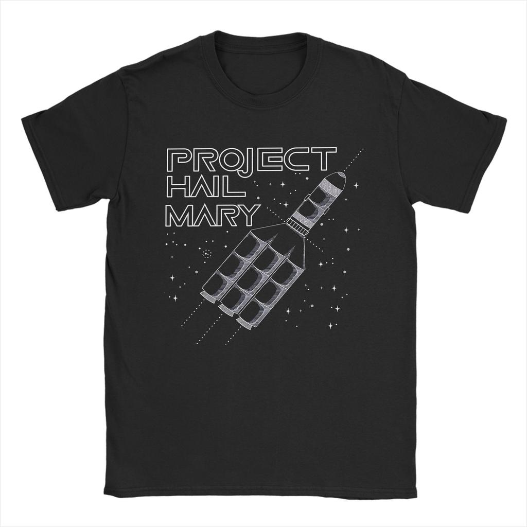 Project Hail Mary Poster T Shirt Unisexs 100 Cotton Novelty TShirts Round Neck Tee Shirt Short Sleeve Clothing 4XL 5XL 6XL