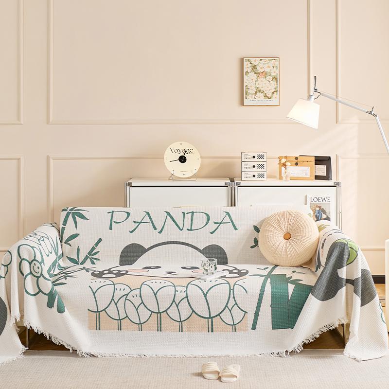 Полотенце для дивана с милым кроликом, полотенце для чехла на диван, ленивый чехол для дивана, защита от царапин от кошек, все включено, универсальная подушка для дивана на все сезоны