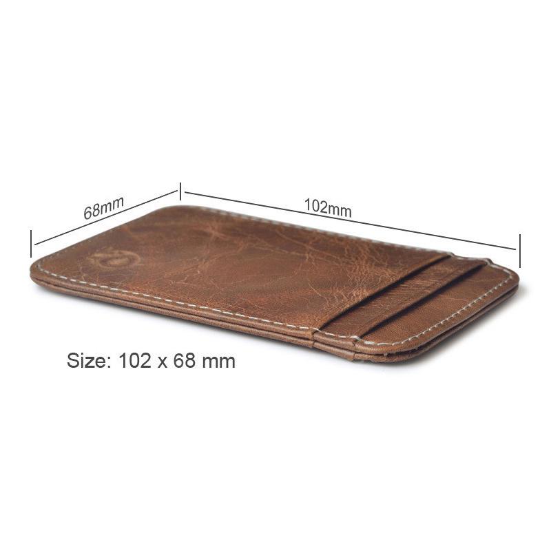 Genuine Leather Card Holder Vintage Credit Card Holder Top Quality Leather Card Protector