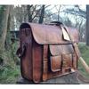 Мужская сумка-мессенджер из козьей кожи Настоящая сумка-сэтчел из натуральной кожи для ноутбука коричневый портфель
