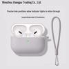 Однотонный серый силиконовый чехол для AirPods Pro 2-го поколения и AirPods 3