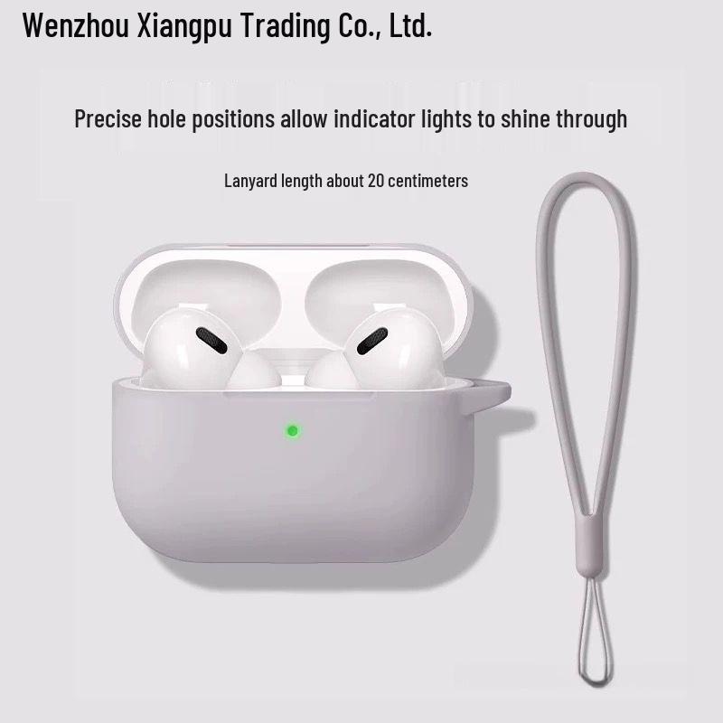 Однотонный серый силиконовый чехол для AirPods Pro 2-го поколения и AirPods 3