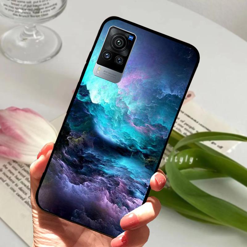 Чехол для VIVO X60 Pro 5G V2046 V2047A Мультяшный Милый Матовый Силиконовый ТПУ Мягкий Чехол для Телефона Для Vivo X60 X 60 Ударопрочный Coque Бампер