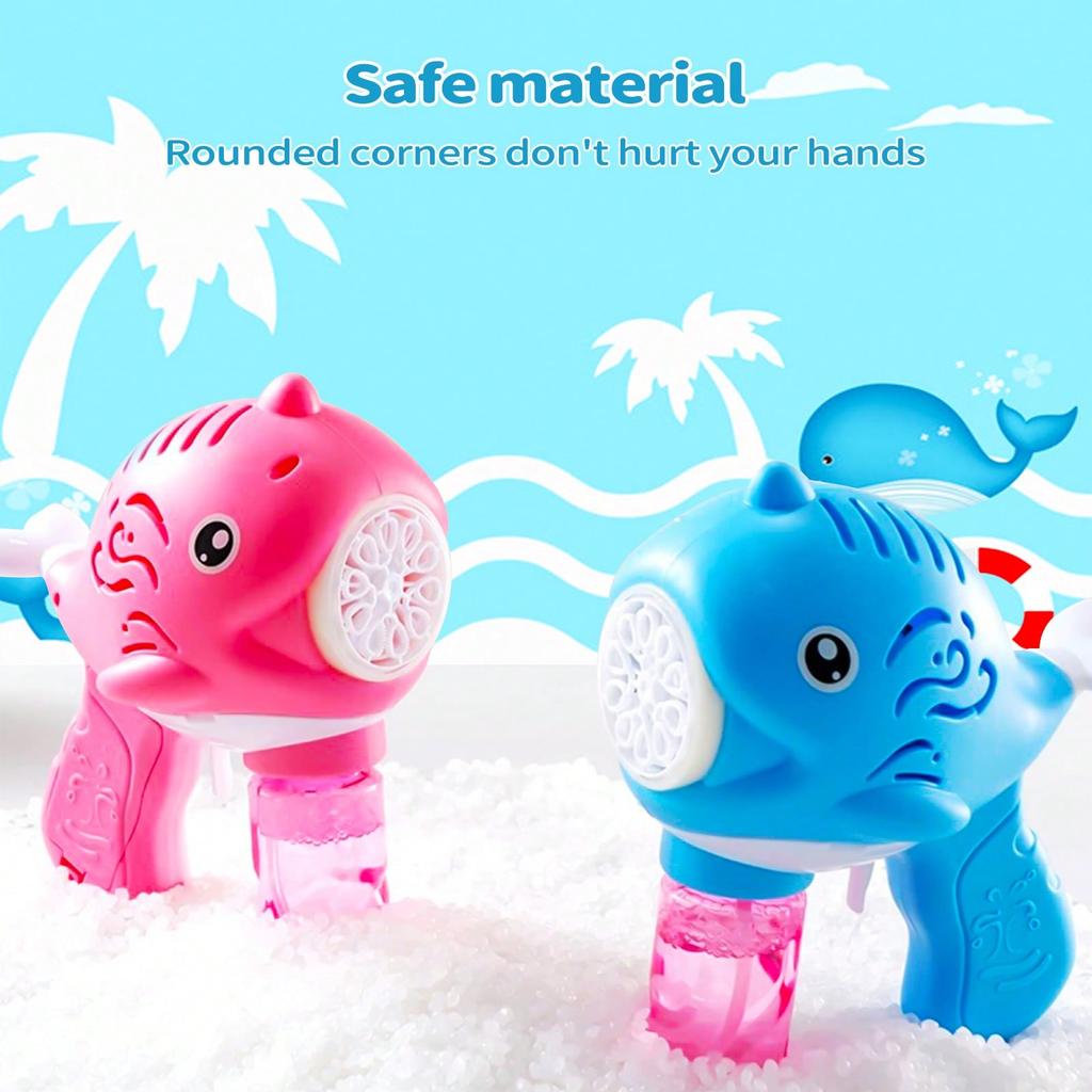 3 Packs Bubble Guns Machine,Whale Automatic Bubble Maker, Buble Gun With 30 Bubble Solutions For Kids, Bubble Blaster For Summer Toys, Party