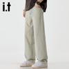 Izzue It Men's Loose Straight-Leg Light Wash Jeans