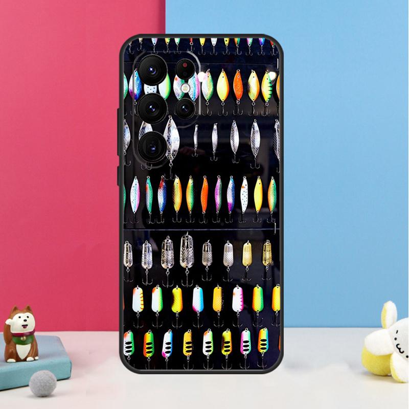 Чехол-органайзер для рыболовных снастей для Samsung Galaxy S26 S25 Ultra S20 S21 S22 S23 S24 Plus S10 S25 FE Задняя крышка