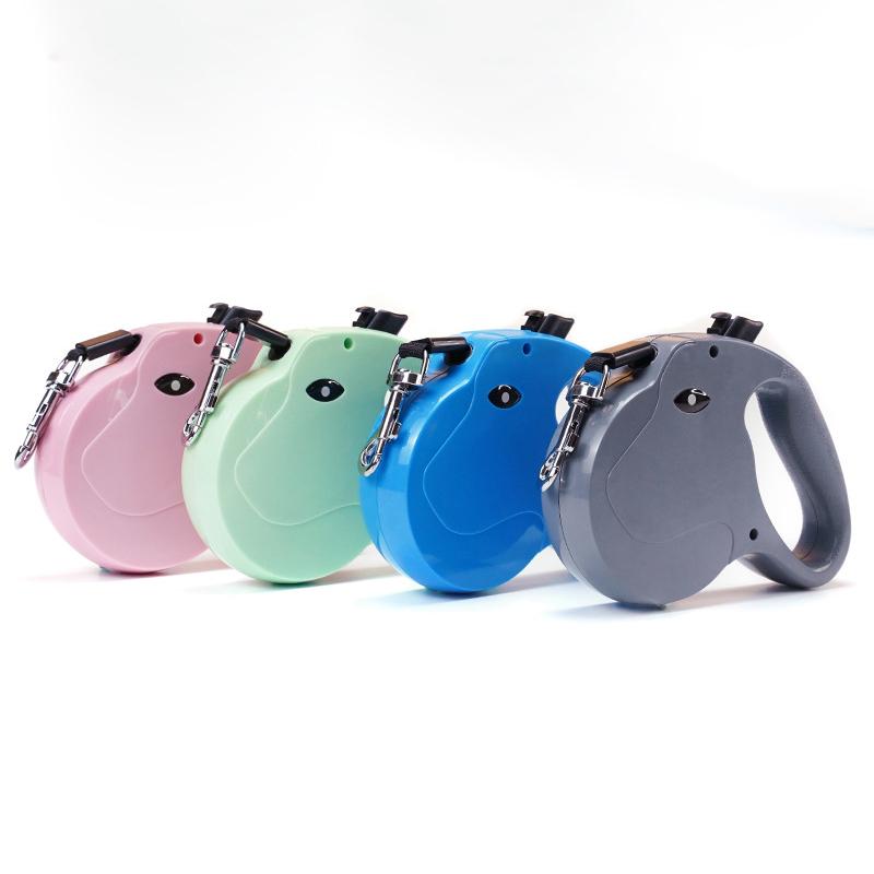 5M Dog Leash Automatic Retractable Nylon Traction Rope Belt Pet Walking Lead Roulette Leash Puppy Running Lead Extension Product