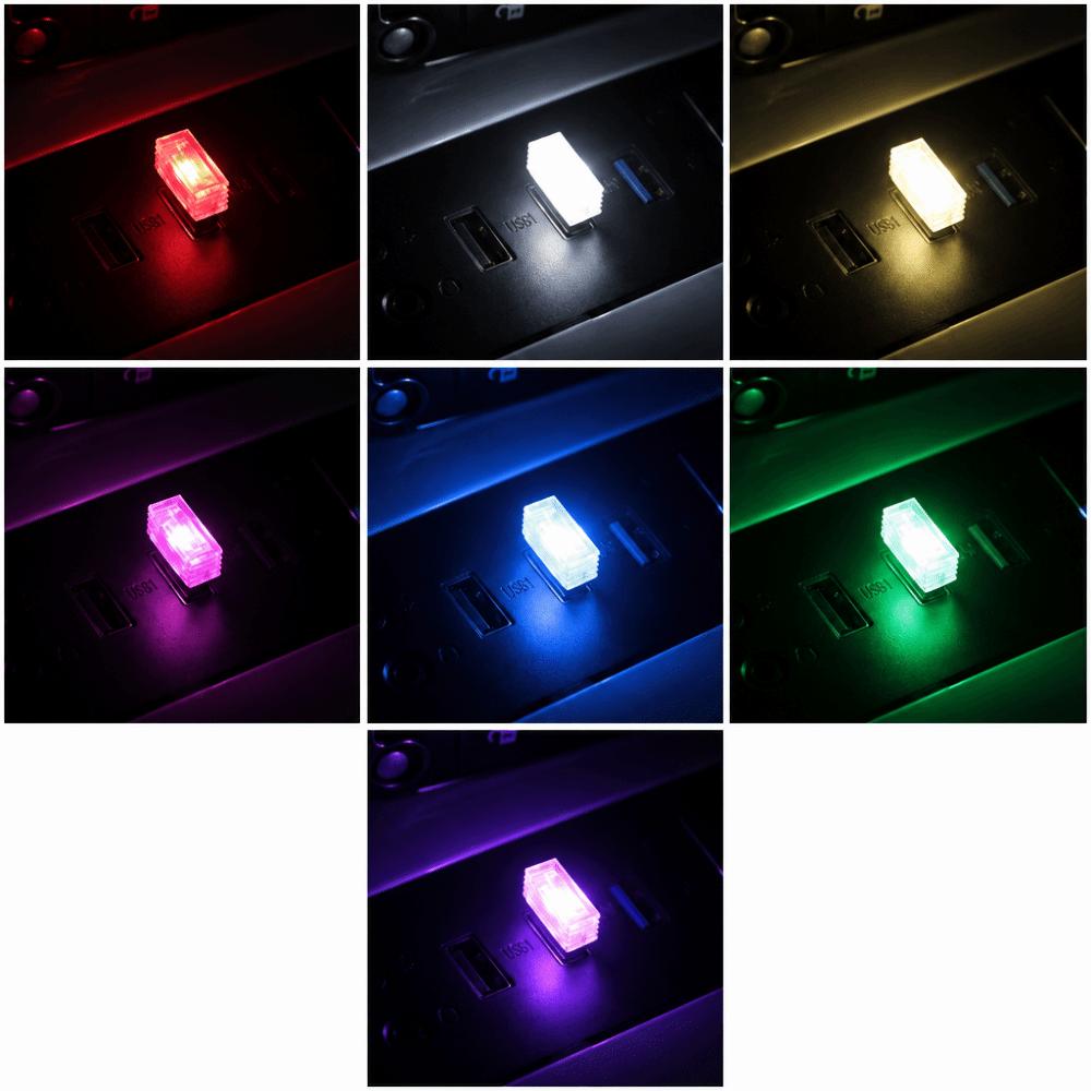 4 PCS Plug-in USB Interface LED Night Light Portable Atmosphere Lamp Gaming Room