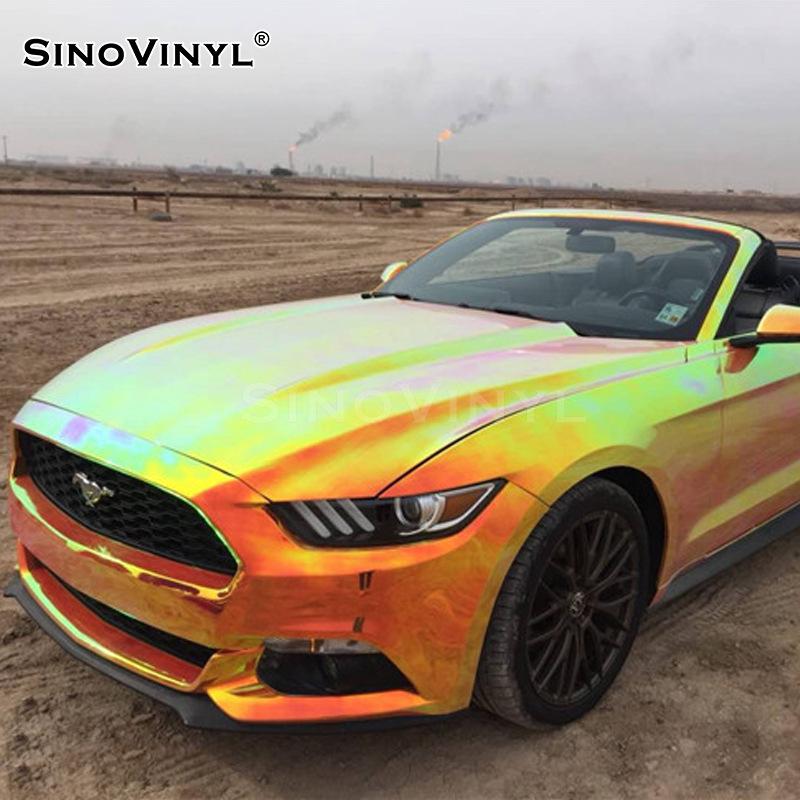 Хамелеон Радужное Покрытие Изменяющий Цвет Кузова Автомобиля Глянцевая Наклейка Декаль
