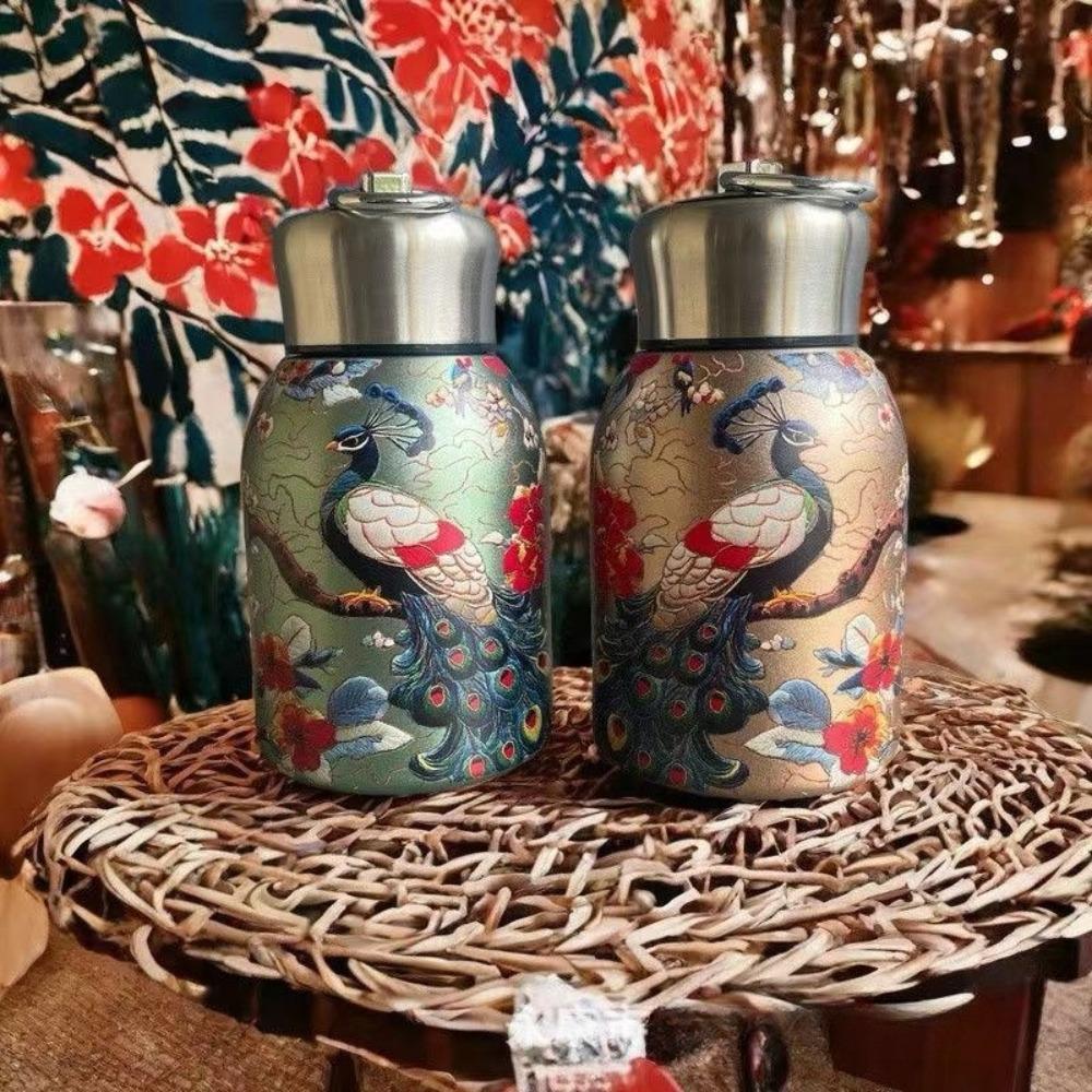 304 Stainless Steel Water Bottle 300ml Pocket Cup Portable Vacuum Handy Cup  Outdoor Travel Office