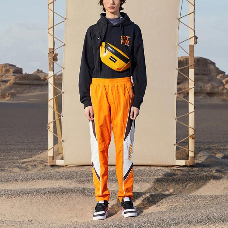 Li-Ning Мужской пуловер с капюшоном X Dunhuang Museum, черный AWDQB67-1