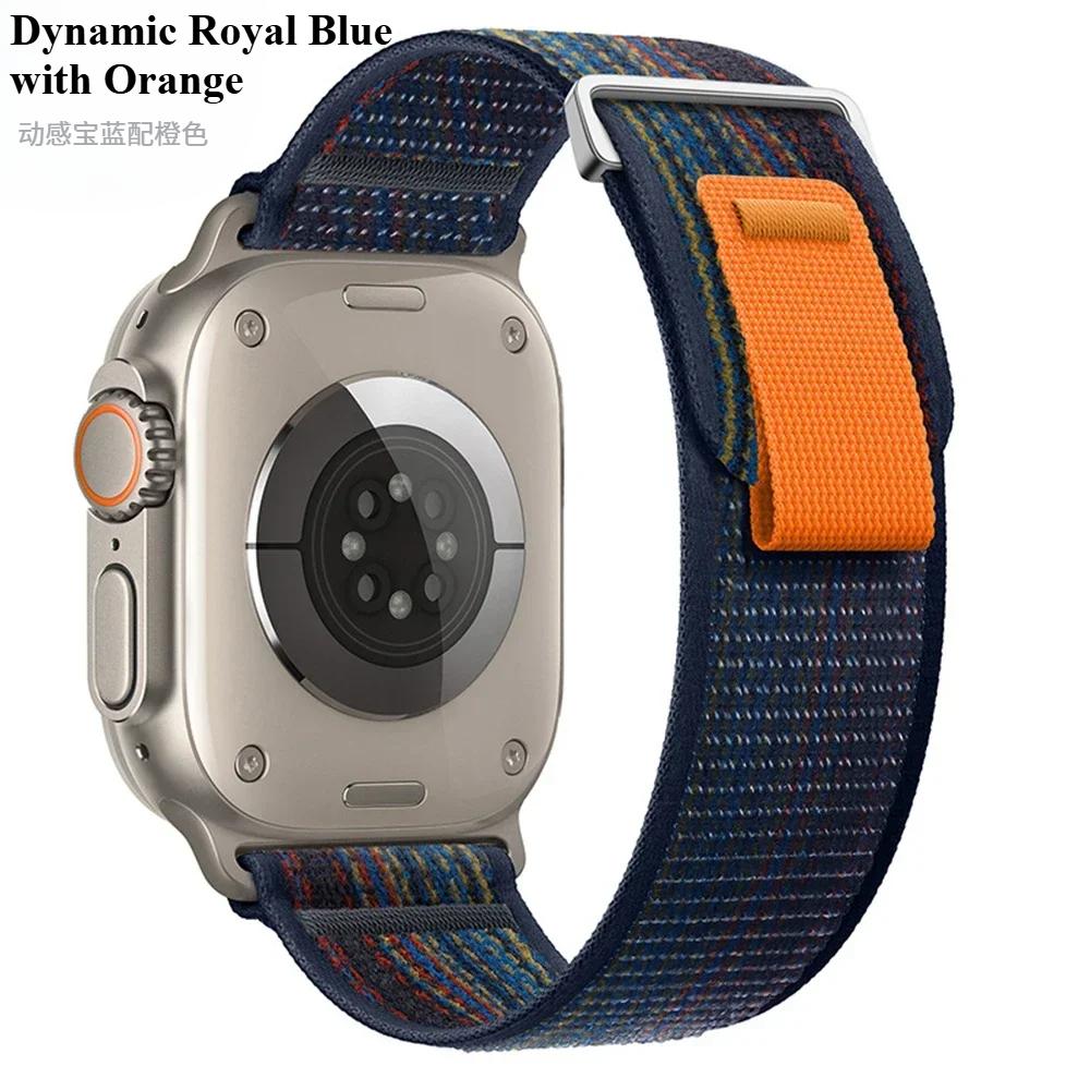 Ремешок Trail Loop для Apple Watch Series 10 46 мм 42 мм Спортивный нейлоновый ремешок iWatch Ultra 2 49 мм 9 8 7 6 5 4 SE 45 мм 41 мм 44 мм 40 мм