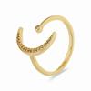 Bague - LUXENTER - Bb - Or jaune 18k - Zircone cubique - Largeur 16,5 mm