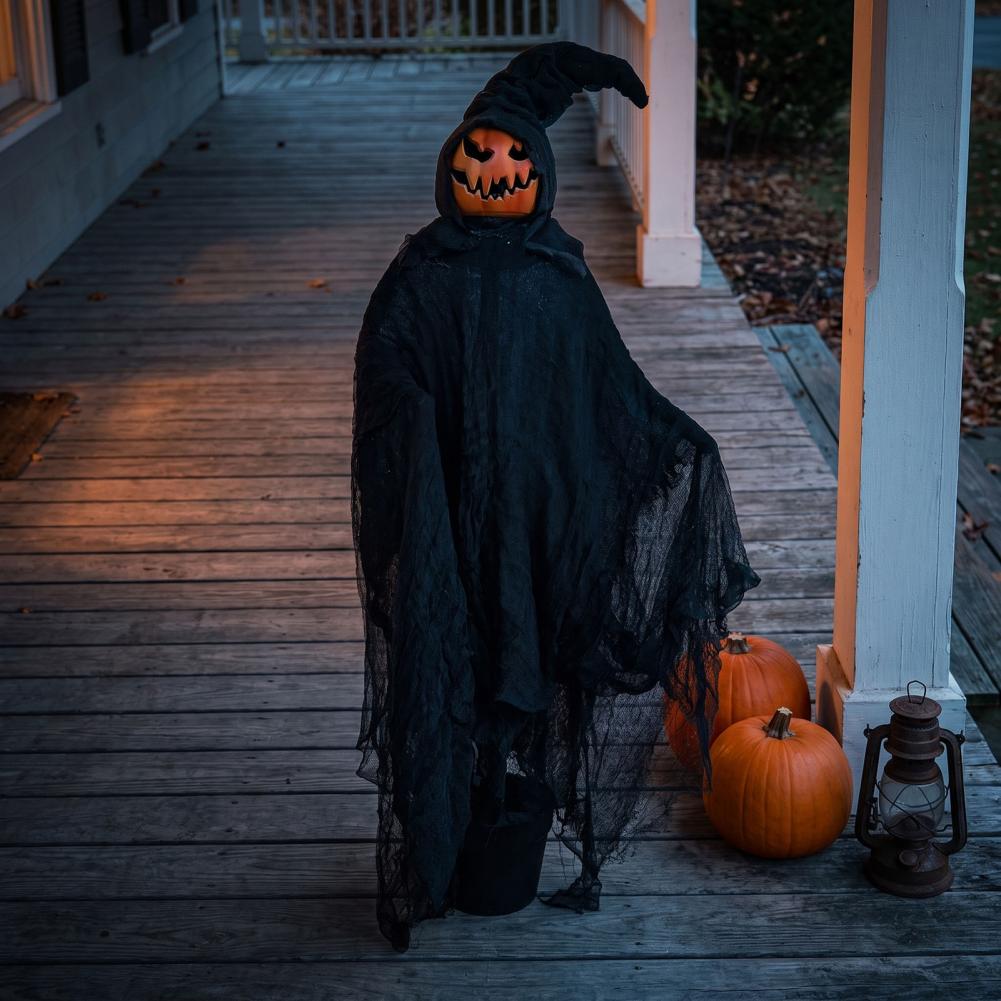 Spooky Yard Ornaments for Parties Outdoor Halloween Witch Decorations Halloween Witch Ground Stake with Black Robe for Parties