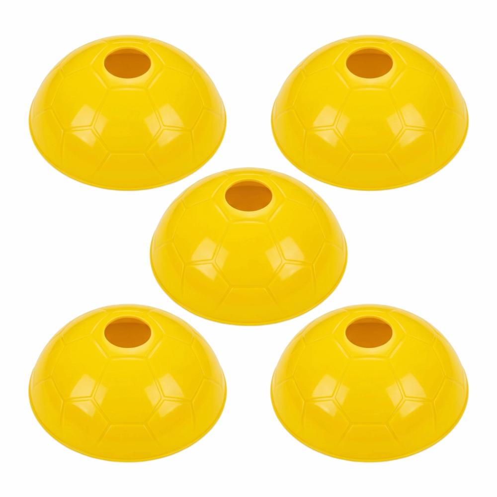 5PCS Top Hole Soccer Marker Set PE Sports Marker Discs Colorful Football Training Cones Kids Sports