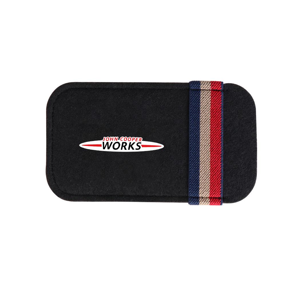 For MINI Cooper JCW WORKS R55 R56 F55 F56 R57 R58 R59 Car Sun Visor Glasses Holder Storage Bag Clip Auto Interior Accessories